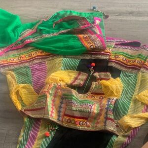 Colorful Traditional Outfit with Embroidered Details